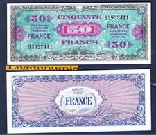 50 Francs Verso France SPL Sans Série  Numéro 93592411 - type 1945
