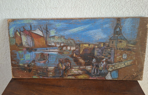Peinture ancienne sur panneau