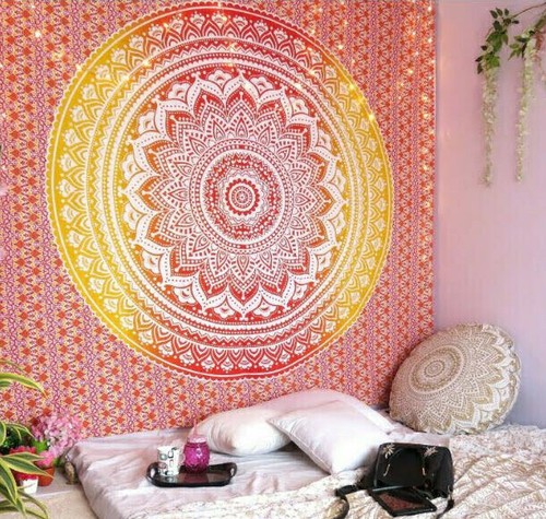 Couvre lit mural - mural, hippie
