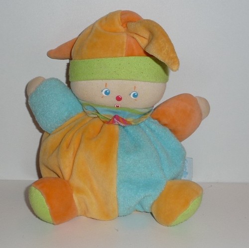 Doudou poupée clown corolle - poupée,