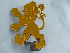 PEUGEOT ancien emblème logo sigle insigne monogramme coffre hayon capot métal 