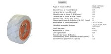 ROUE MOTRICE CAOUTCHOUC NON