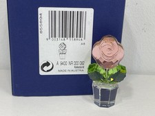 Figurine Swarovski 855894 pot de fleurs fleur 5,5 cm + boîte d'origine et cer...