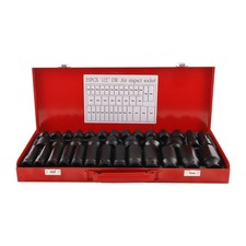 35pcs impact Socket Set 1/2" Drive 8mm-32mm Coffret de douilles 1/2" clé à choc