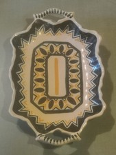 Ancien plat à Cake Gâteau en faïence ,henriot quimper