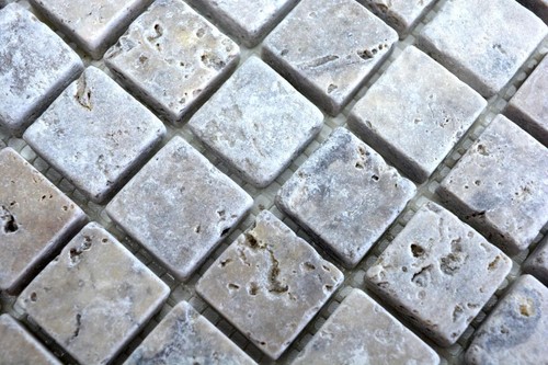 Mosaïque travertin pierre