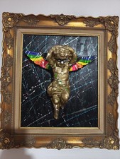 Tableau Sculpture Ange Doré