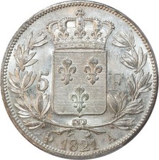 H4682 Rare 5 Francs Louis