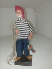 Santon Habillé Ancien 15 cm Le Pêcheur De Sylvette Amy santonnière Aubagne 