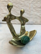 Sculpture couple laiton - sculpture,