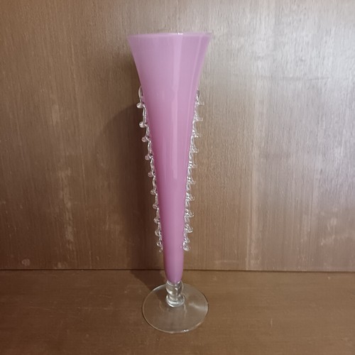 Vase opaline rose - vase, sur