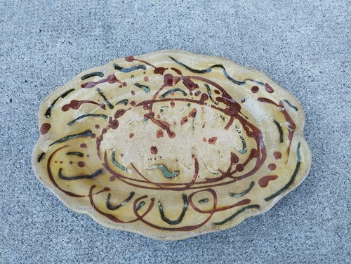 Ancien plat vallauris foucard - vallauris,