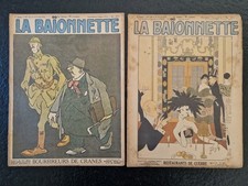Revue La Baïonnette n°137 et 138 de 1918 WWI Guerre caricature satirique journal