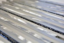Mosaïque aluminium mat argent