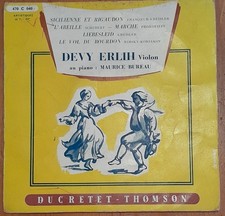 Devy Erlih Violin RECITAL No.4 Maurice Bureau Ducretet Thomson 470 C 040 ED1