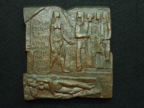 Plaque bronze pierre grauw - pierre,