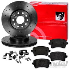 Brembo Disques de Frein 330mm + Revêtements Arrière Convient pour Audi Q5 8R SQ5