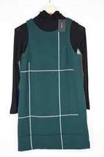 Cop Copine Suzuki Robe Femmes ( Ue ) 36 Deux Pièce Doublé Motif Carreaux Court