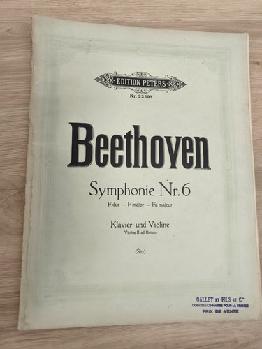 Ancien partitions beethoven - ancien,
