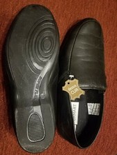 DAMART CHAUSSURE CHAUSSON PANFOUFLE HOMME SUPER FLEX NOIR DESSUS CUIR FR40 US7