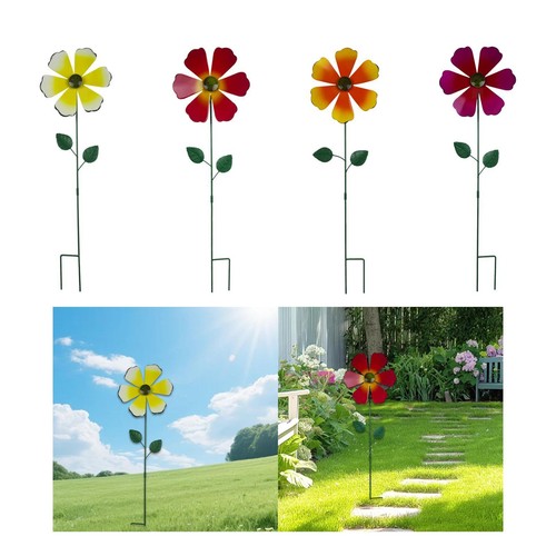 Fleur métal tige jardin - tige,