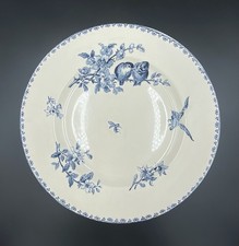 Grand Plat rond Sarreguemines Favori Bleu Ø32cm Bel état