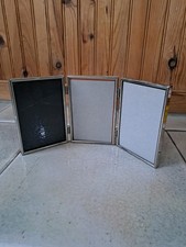 Cadre photo vintage à poser métal doré Pour 3 Photos 10x15 Articulé 