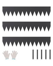 VEVOR Bordure Paysagère Jardin Acier Résistante à la Rouille 3PCS 1016 x 203 mm