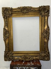 Sublime Cadre Montparnasse  50x40 Louis XV   Doré Feuille Or A Restaurer