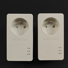 Lot 2 Prises Adaptateur CPL Netgear 200AV+ Mini XAV1401 / 200 Mbps Mb