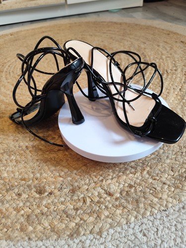Mules lacets noires - lacets,