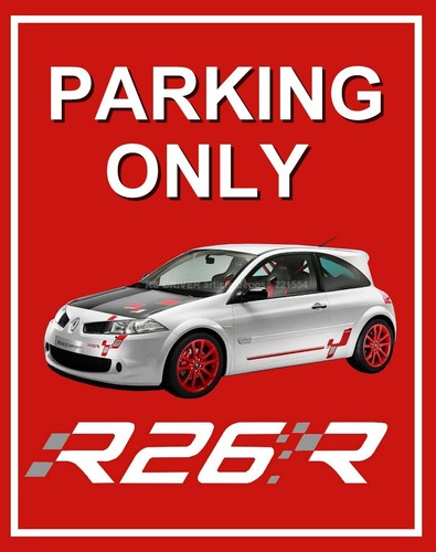 Plaque parking only renault - plaque,