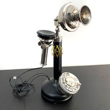 Antique Style Téléphone Cadran Rotatif Américain Bougie Bâton Collection Maison