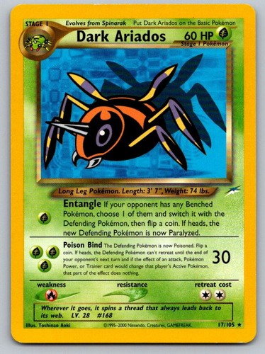 Dark ariados 105 rare neo - dark,