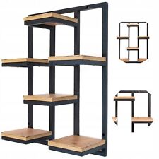 PORTE-FLEURS MURAL FORME CASCADE ÉTAGÈRE LOFT EN BOIS