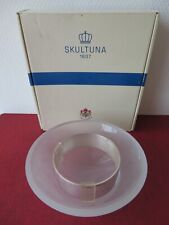 Serviteur / bol  / service à caviar en metal argenté Skultuna 1607