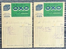 Facture Publicité alimentaire bouillon OXO Années 1900 1910
