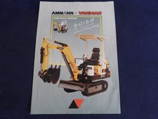 catalogue yanmar ammann mini-pelle B12 / B17  1990