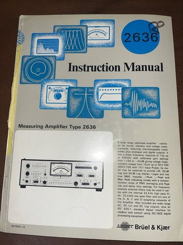 Bruel kjaer instructions - bruel, &
