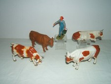 ELASTOLIN OUGEN FERME ensemble de personnage et animaux lot 1