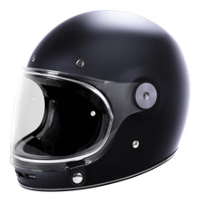 Casque Intégral Moto Stormer Glory Black Pearly Cafe Racer Custom Vintage Rétro