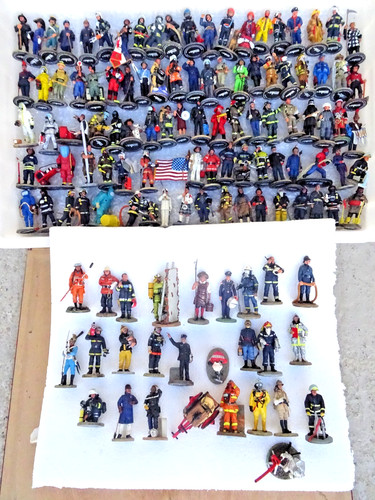 Lot 120 figurines pompiers - lot,