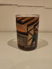 BOCAL EN VERRE DECOR PEINT MAIN ET SIGNE