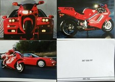 Série de 3 photos motos HONDA NR 750 // R42