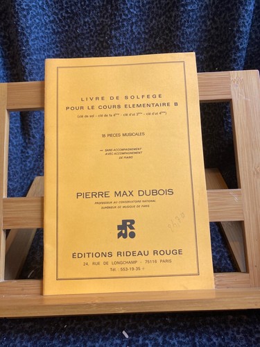 Pierre max dubois solfège - pierre,