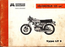 Catalogue de pièces détachées Motobécane vélomoteur 125 cm3 type LT 3 MARS 1976
