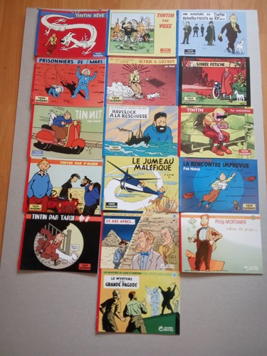 Lot albums pastiche tintin - pastiche,