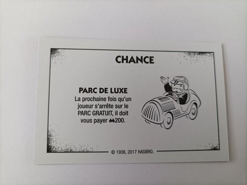 Carte chance parc - , de