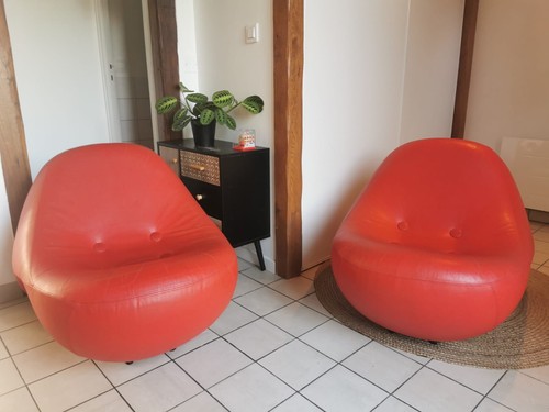 Paire fauteuils de - de,
