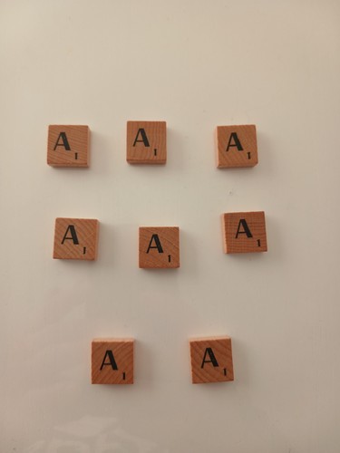 Lettres scrabble bois - lettres,